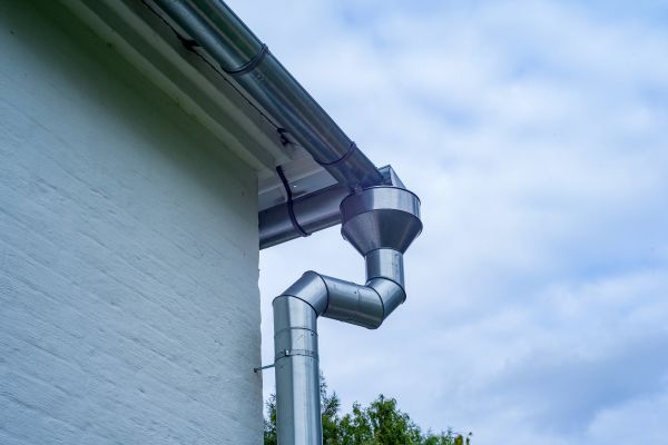 Metal Downspout Replacement in Watkinsville