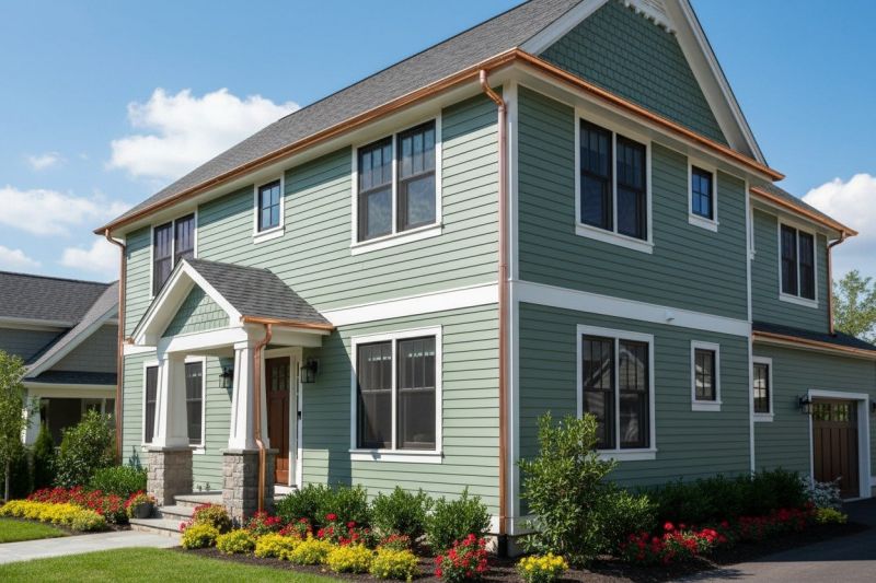 Copper Gutter Replacement detail